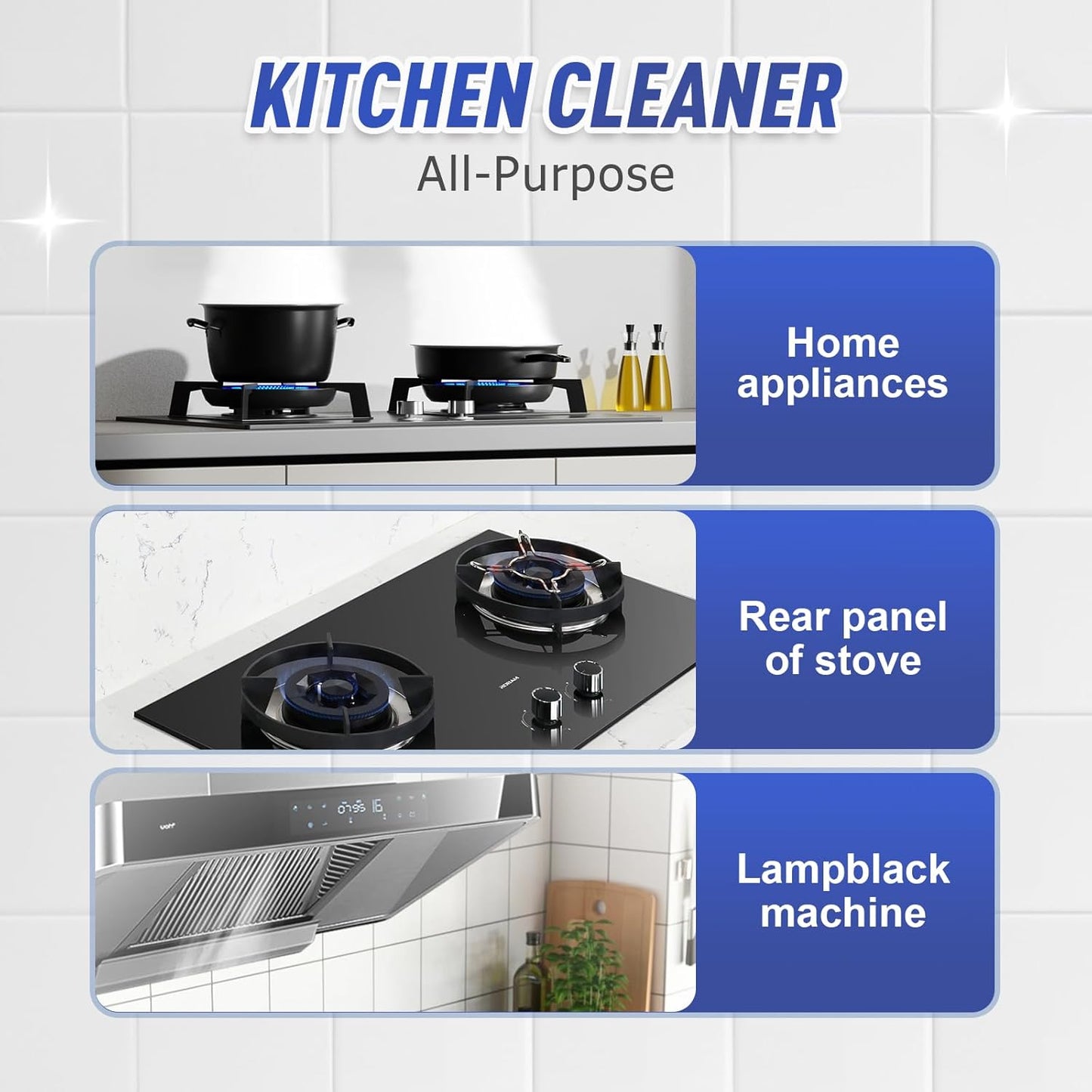Kitchen Heavy Oil Cleaner, 2025 Newly Upgraded Heavy Duty Oil Stain Remover, 500 ML Multipurpose Cleaner Spray, Kitchen Degreaser Spray for Stovetops, Ovens, Range Hoods (2)