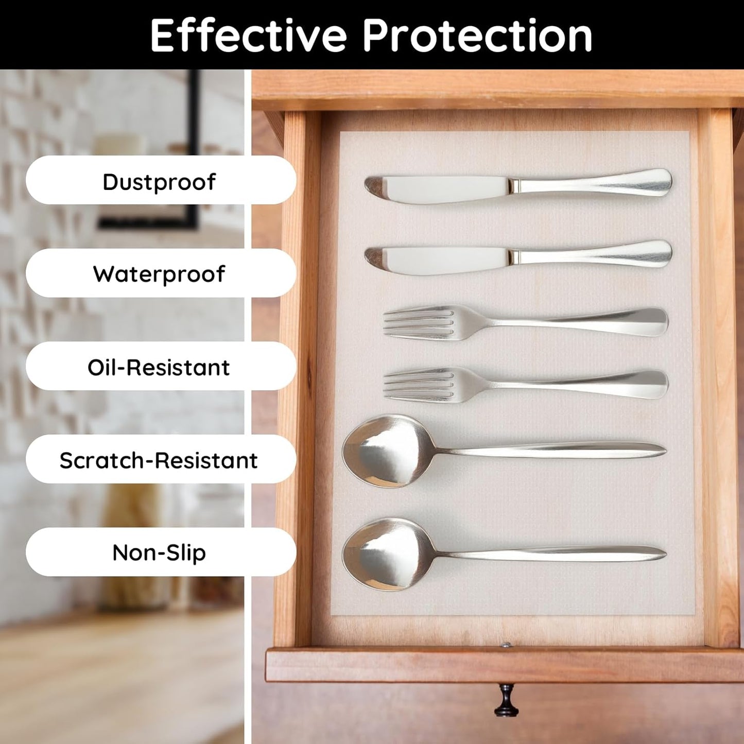 Kitchen Shelf Liner, 11.8" W x 118" L x 0.03" T, Cabinet Liners for Shelves Non Slip, Non-Adhesive for Home and Kitchen Cabinets, Drawer, Refrigerator, Dresser, Cupboard, RV (Polka Dot)