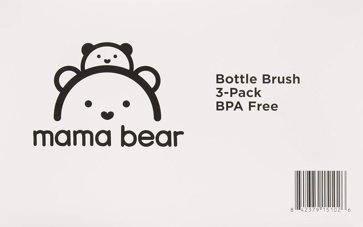 Amazon Brand - Mama Bear Bottle Brush (Pack of 36), White