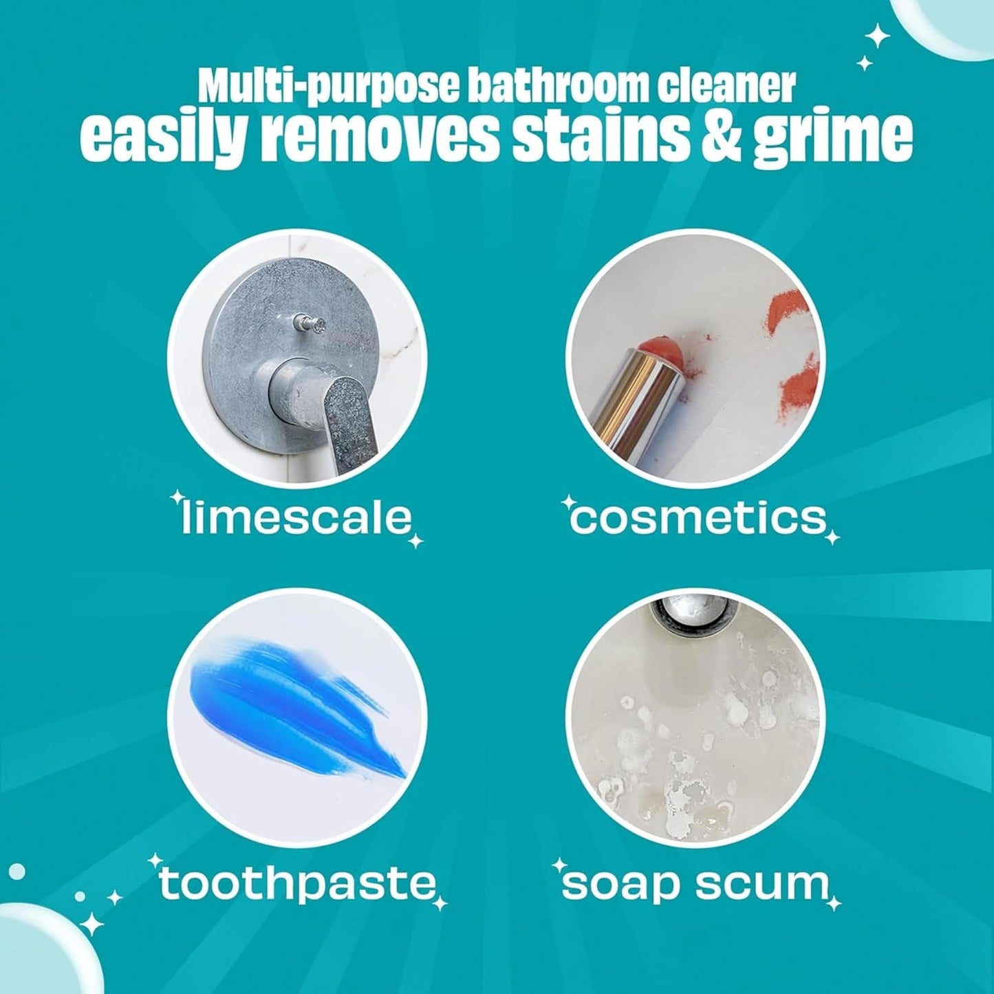 Scrubbing Bubbles Easy Clean Foaming Multipurpose Bathroom Cleaner Spray, Bottle Made from 100% Recyled Plastic, 32 Ounce Spray (Pack of 2)