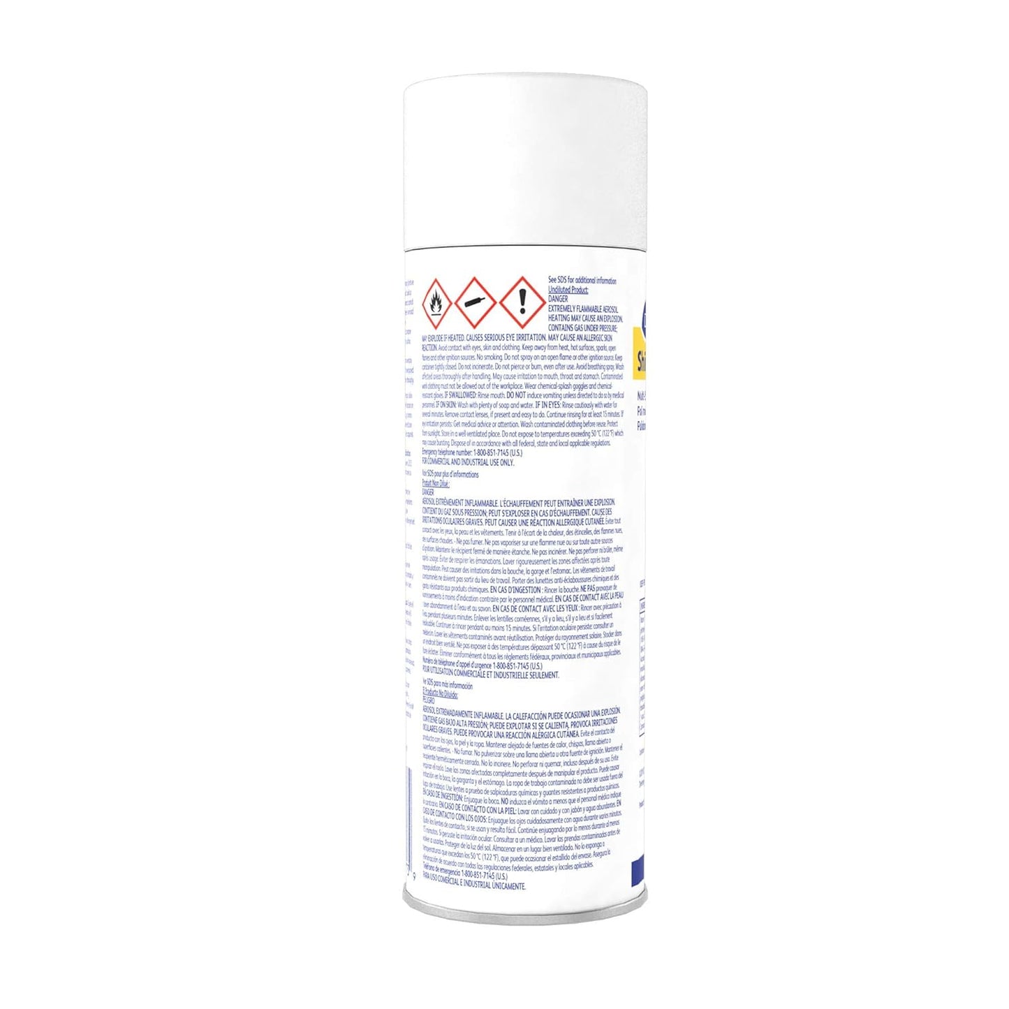 Diversey Shine-Uptm/mc Multi-Surface Foaming Polish, Lemon Scent, 15 Oz Aerosol Spray, 12/carton