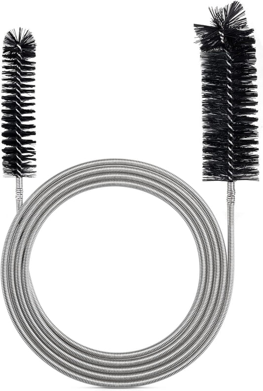 Drain Brush Pipe Cleaning Brush Slim Drain Hole Cleaning Tool Hose Flexible Feeding Tube Cleaning Brush Black Color