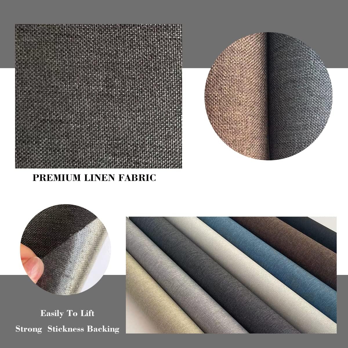 Fabric Repair Patches, 35X79 Inch Linen Repair Tape Self-Adhesive Fabric Patches Durable, DIY Large Linen Tape for Sofa, Couches, Furniture, Chair, Clothing （35X79 Inch, White）
