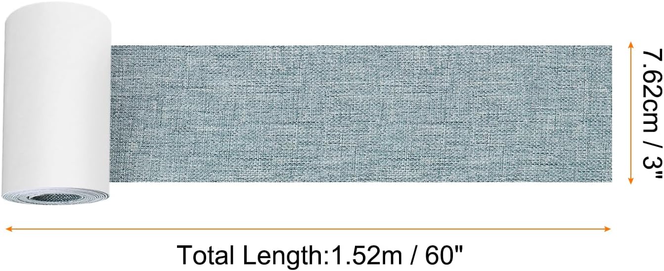 Repair Patches Repair Tape Self-Adhesive DIY Repair Patch Linen Gear Patch for Sofa, Furniture, Chair, Clothing,Tents,3x60 Inch,Slight Blue