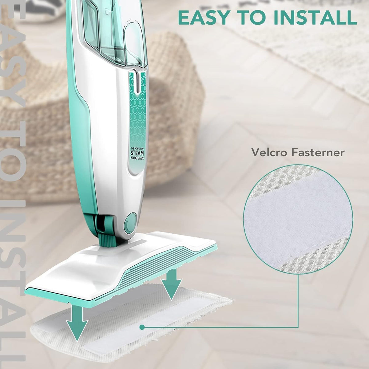 Sgizoku S1000 S2001 Steam Mop Replacement Pads for Shark Steam Mop S1000 S1000A S1000C S1000WM S10001C S1200 & S2001 SteamSpot Steam Mop - Dirt Grip, Washable & Reusable for All Floor Clean - 8Pack