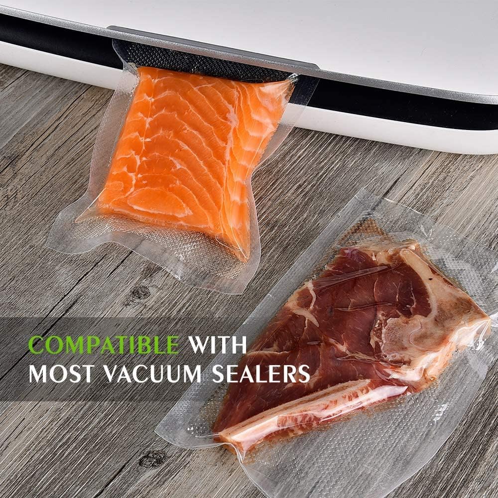 Vacuum Sealer Bags for Food，Seal a Meal Bags Rolls，8inx20 Rolls 2 Pack，XinBaoLong，Commercial Grade, Heavy Duty, BPA Free,Great for Vac Storage