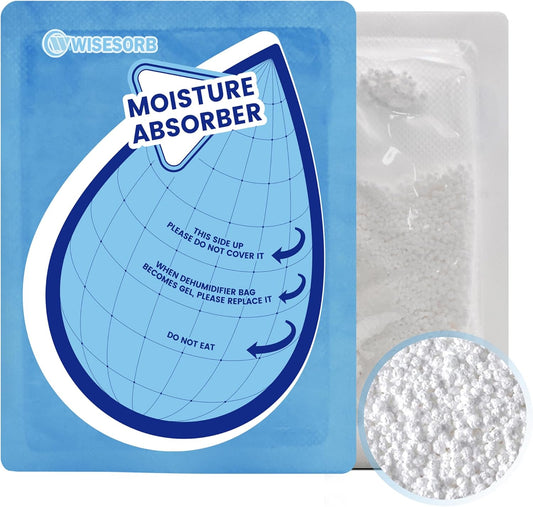 100 Gram 10 Packs Moisture Absorbers, Dehumidifier Bags for Bathrooms, Basements, Rvs, Humidity Packets for Closet