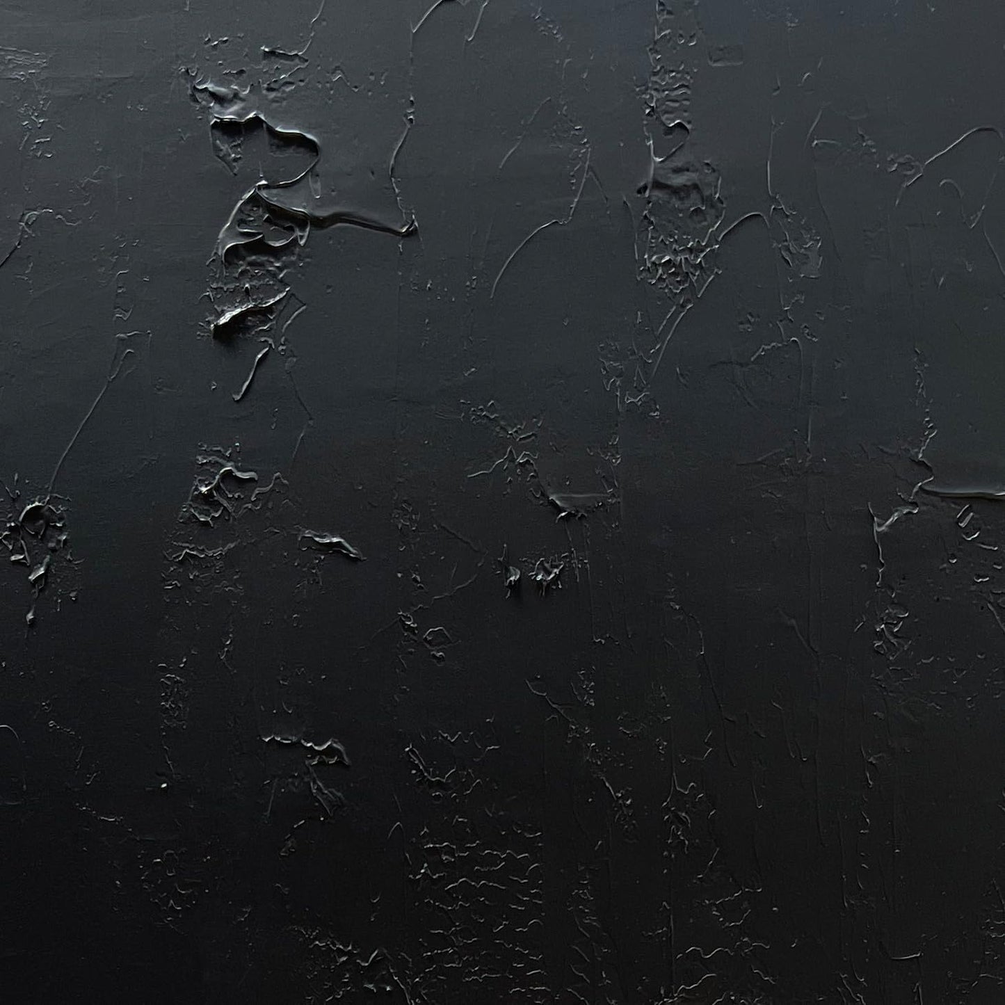 NANKAI Hand-Painted Black and White Wall Art, Minimalist Abstract Painting, Large Oil on Canvas Texture Wall Art, Office Art Contemporary Art 45x30 inches