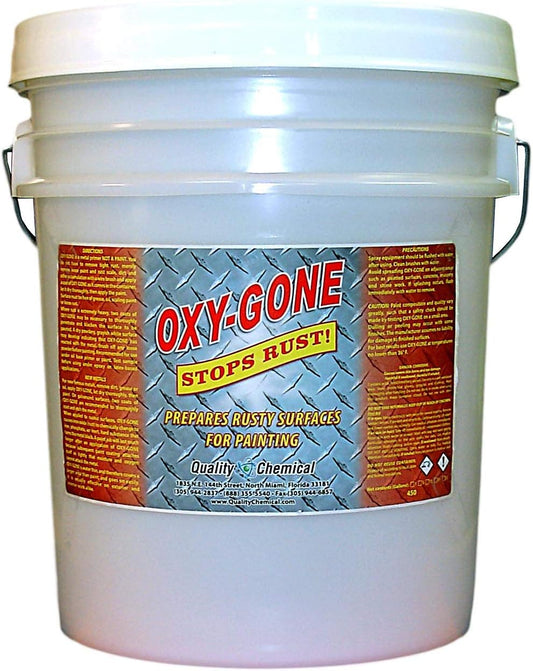 Quality Chemical Oxy-Gone Rust Remover and Metal Treatment - Rust Reformer, Rust Remover, Metal Rust Remover, Rust Neutralizer for Metal, Rust Converter, Remover, Rust Remover - 640 oz (Pack of 1)