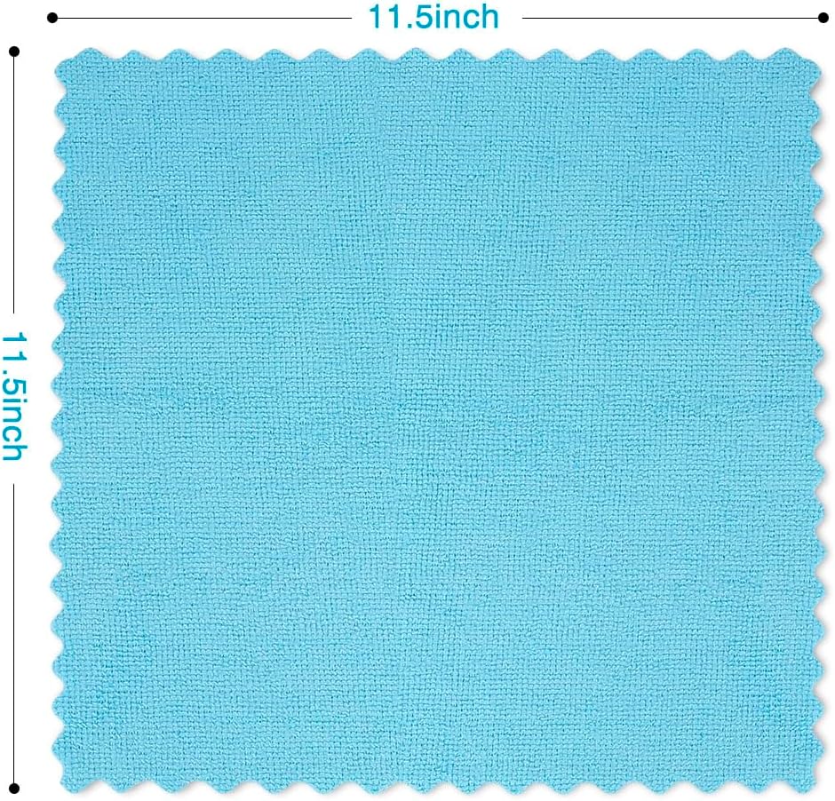 Orighty Microfiber Cleaning Cloth 24 Pack, Highly Absorbent Cleaning Supplies, Lint Free Cloths for Multiple-use, Powerful Clean Rags for House, Kitchen, Car Care (Multi-Color) 11.5 x11.5 inch