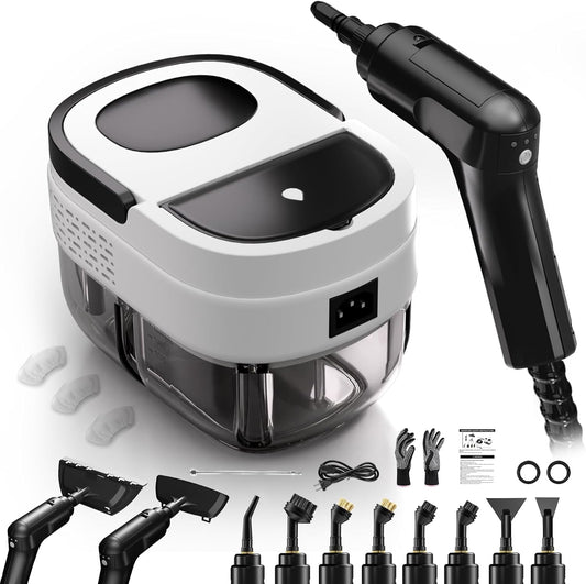 Steam Cleaner for Home, 2500w Steam Cleaner, High Pressure Steamer for Cleaning, 1.6L Water Tank, 3 Level Steam Control, High Heat Handheld Steamer for Kitchen, Bathroom, Upholstery, Car, Furniture