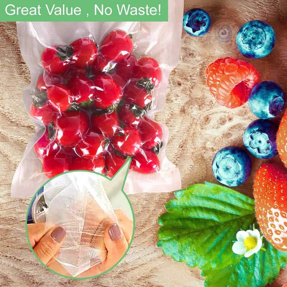 O2frepak Large Gallon 4mil 11.5" x 18.5" Thick Vacuum Sealer Bags with BPA Free and Puncture Prevention,Vacuum Seal Freezer Bags,Great for Sous Vide Vaccume Sealer PreCut Bags