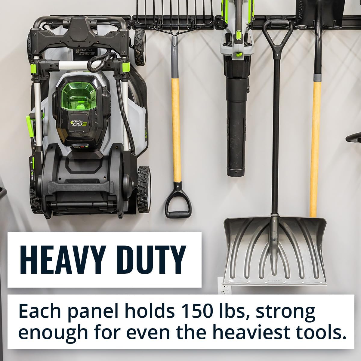 StoreYourBoard Garage Tool Organizer Wall Mount – Heavy Duty Garage Wall Organizer for Garage Organization and Storage, Broom Holder Wall Mount for Gardening Tools & Yard Tools – 32" Holds 300 lbs