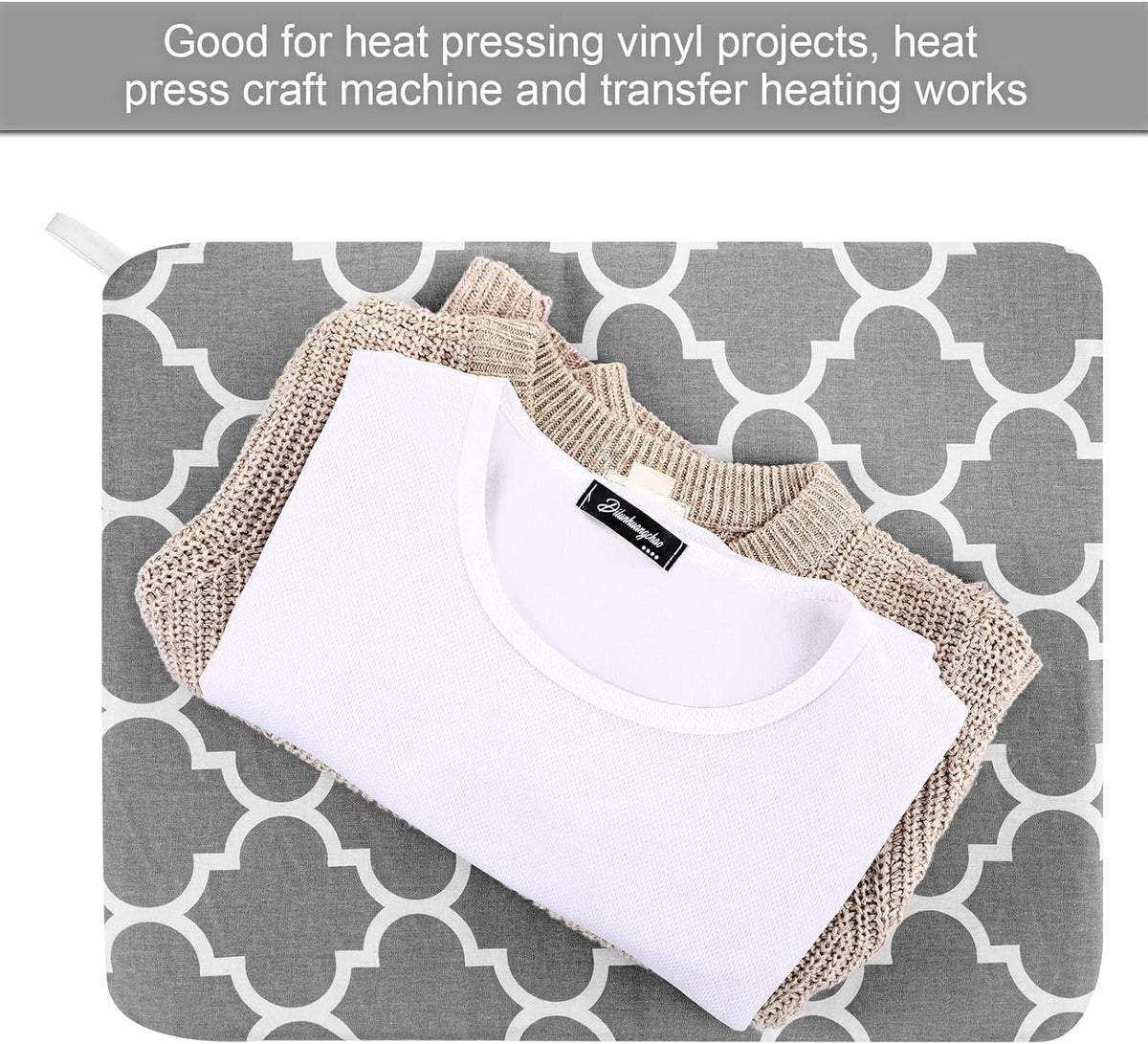 3 Pcs Heat Press Mats Compatible with Easypress 2 / Easypress Easy Press Mat Protective Resistant Double Sides Applicable Ironing Insulation for HTV Iron on Projects(Lantern Pattern)