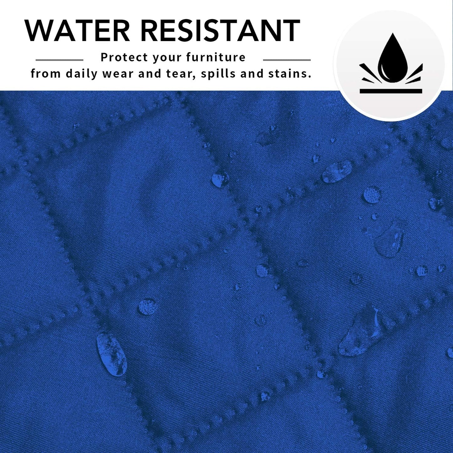 Easy-Going Sectional Couch Covers for Dogs L Shape Sofa Cover Reversible Sofa Slipcover Chaise Lounge Cover Furniture Protector Cover for Pets Dog Cat (42 x 68 inches, Classic Blue/Classic Blue)