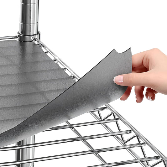 Sterling Shelf Liners for Wire Shelf System: Set of 5 in Graphite: 14 x 30 inch: Plastic Wire Shelving Mats