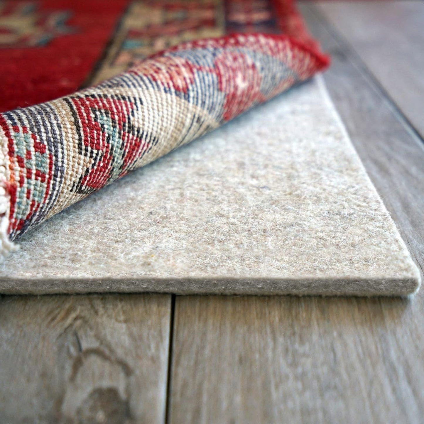 RUGPADUSA - Eco-Plush - 6'x8' - 1/4" Thick - 100% Felt - Premium Cushioned Rug Pad - Available in 3 Thicknesses, Many Custom Sizes