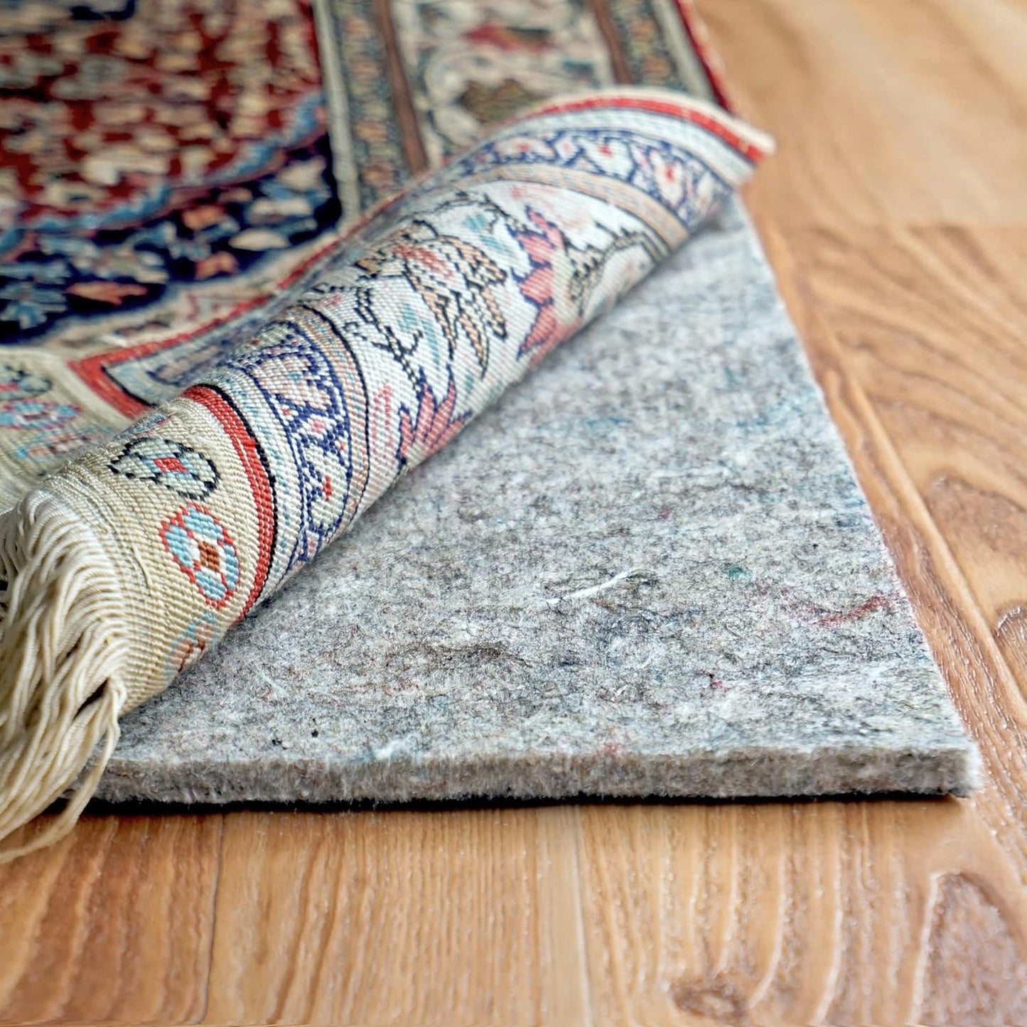 RUGPADUSA - Dual Surface - 9'x11' - 1/4" Thick - Felt + Rubber - Non-Slip Backing Rug Pad - Safe for All Floors