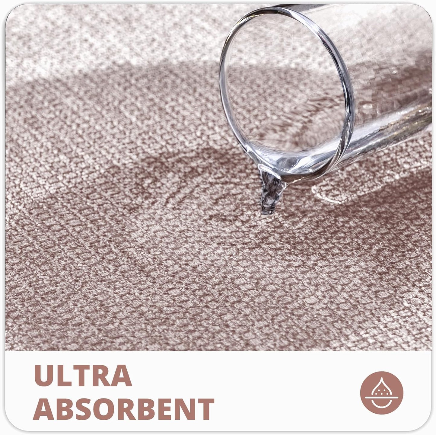 Bath Mat,Ultra Thin Bathroom Rugs,Rubber Bath Mats for Bathroom,No Slip Bath Rugs,Quick Dry,Machine Washable,Low Pile,Absorbent,Shower Outside,Sink,Home Decor Accessories.Beige,1'8"x2'8"(20x32inch)
