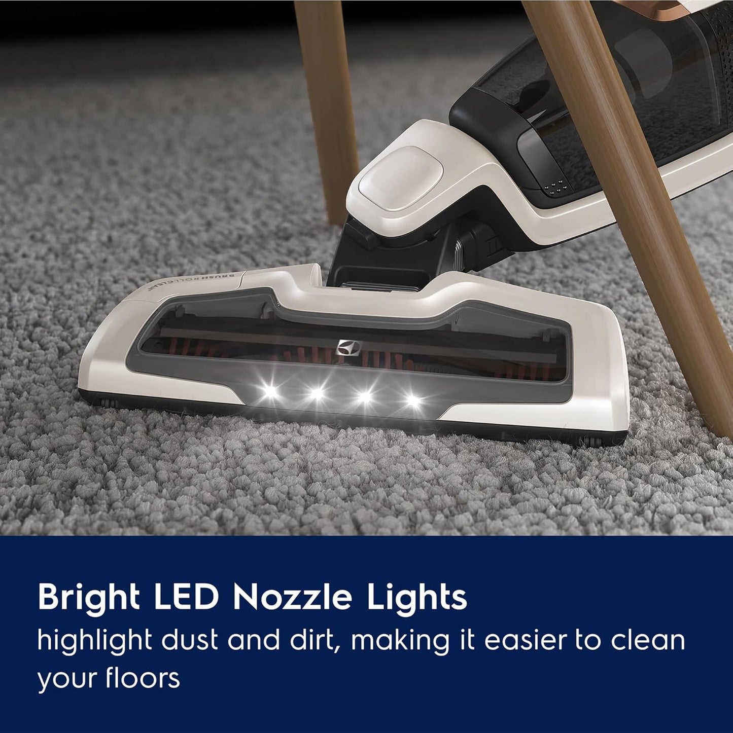 Electrolux Ergorapido Cordless 2-in-1 Vacuum Cleaner with High Suction Power and 180° EasySteer Mobility, 48-Minute Run Time, 2 Power Modes, Satin White