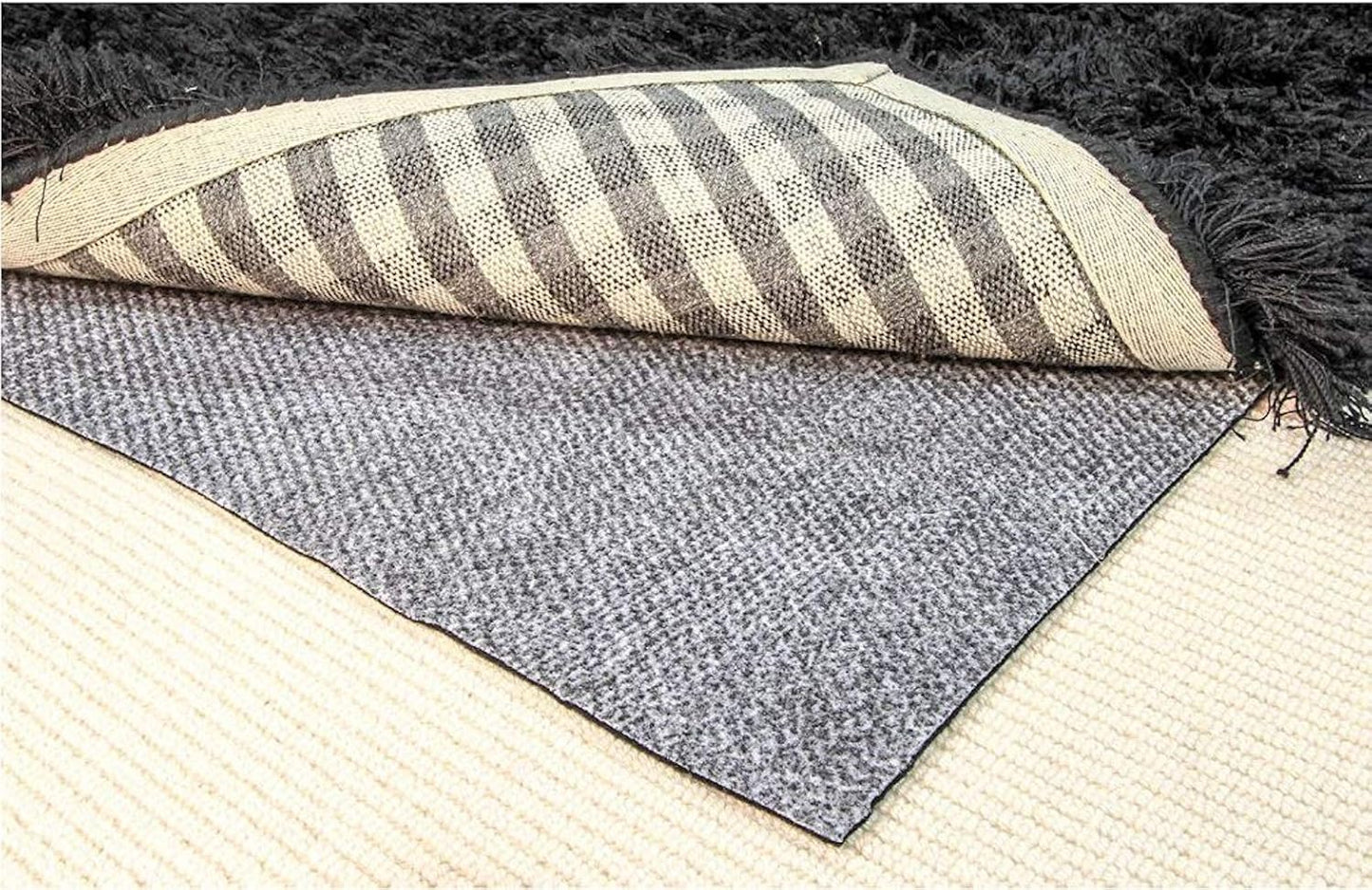 Hold-a-Rug Plush 2'6 x 8' Nonskid, Nonslip Rug Pad, Reversible Gripper, ¼ Thick, Safe for All Floors and Carpet, Keep Area Rugs Secure
