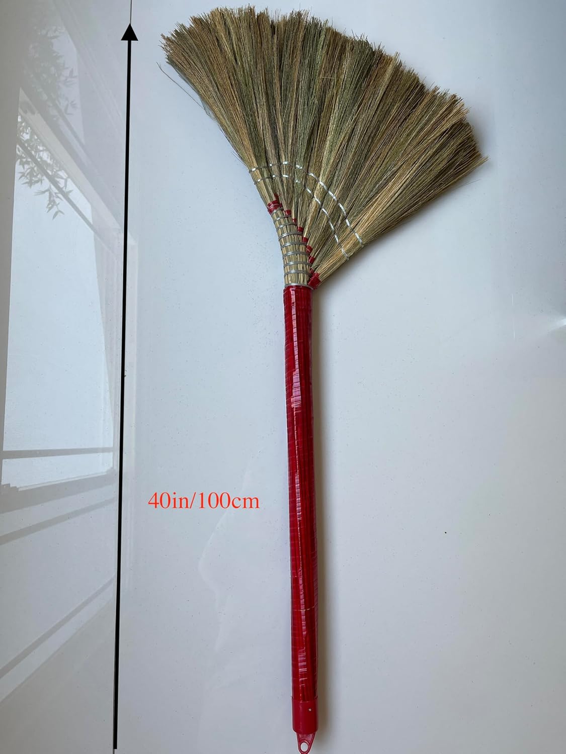 Coco Deluxe Vietnamese Natural Straw Broom /40" Handmade Soft Grass Broom for Indoor & Outdoor/Choi Bong Co Viet NAM Cao Cap (1)
