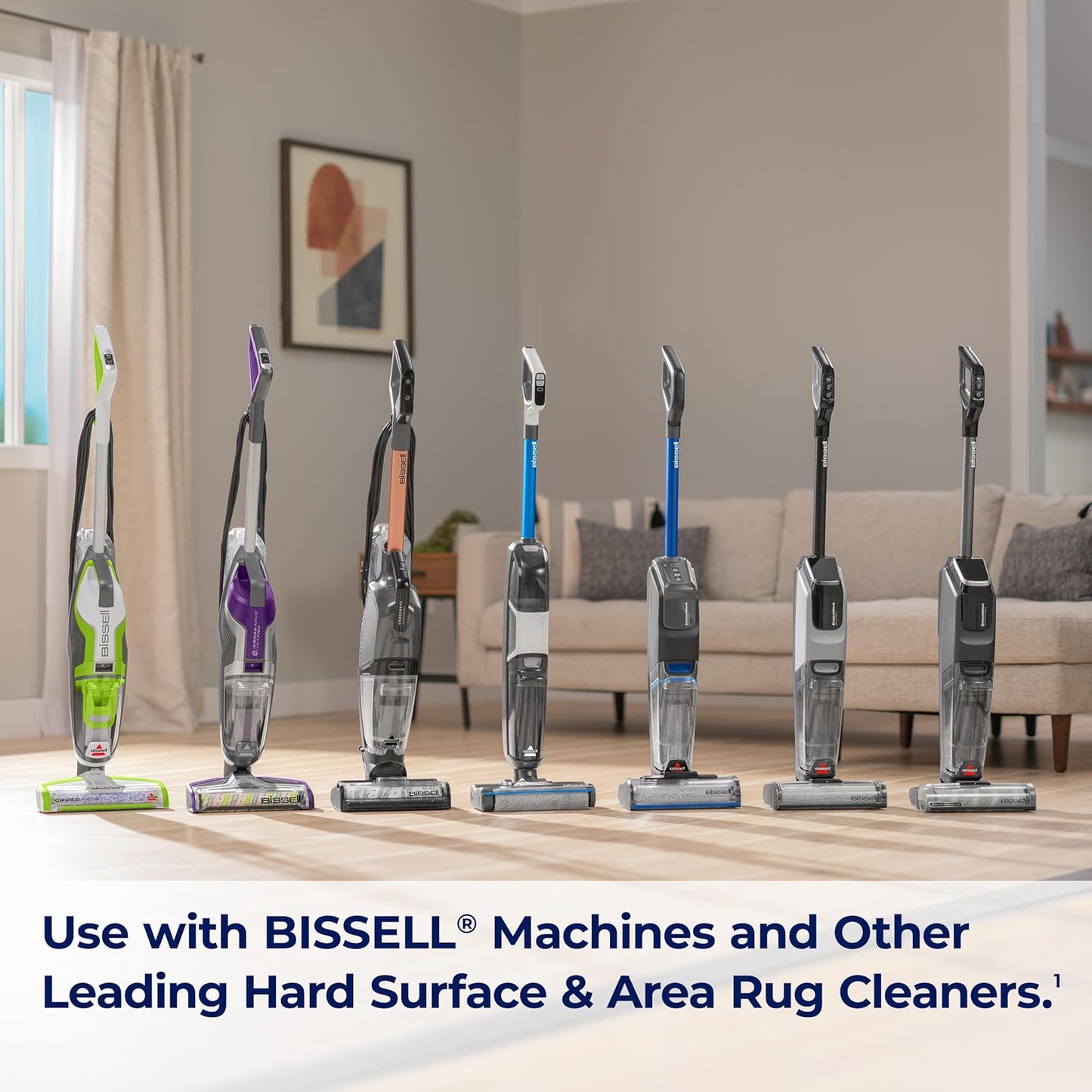 Bissell Multi-Surface Pet with Citrus, 3444G, 80oz, Safe on Sealed Hard Floors and Area Rugs, Removes tough pet messes and elimantes odors, Lemon Eucalyptus Essential Oils