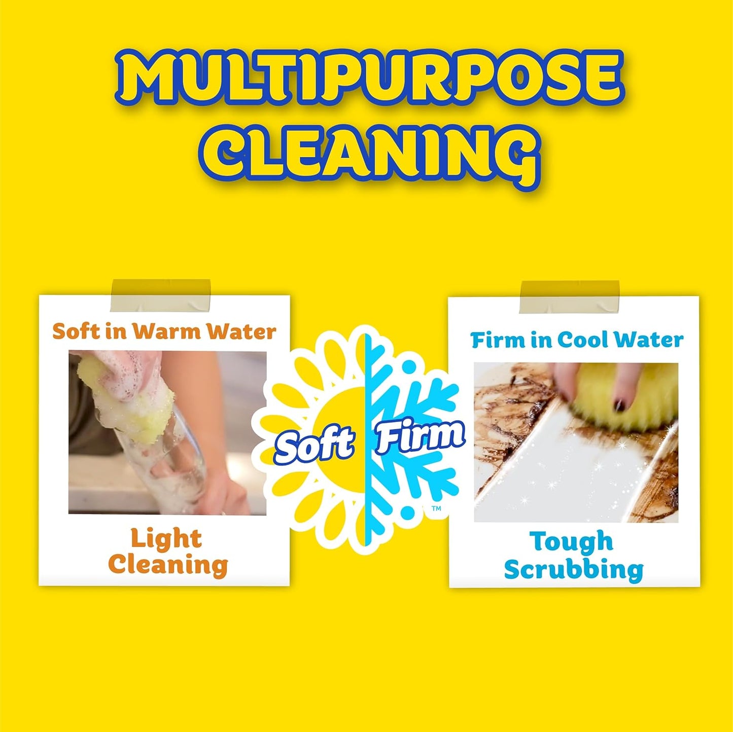 Scrub Daddy Cif Cream All Purpose Cleaner, Lemon - Multi Surface Household Cleaning Cream for Glass, Chrome, Granite, Sink, Gold, Marble & Countertops - 3 Pack (16.9 Oz Each)