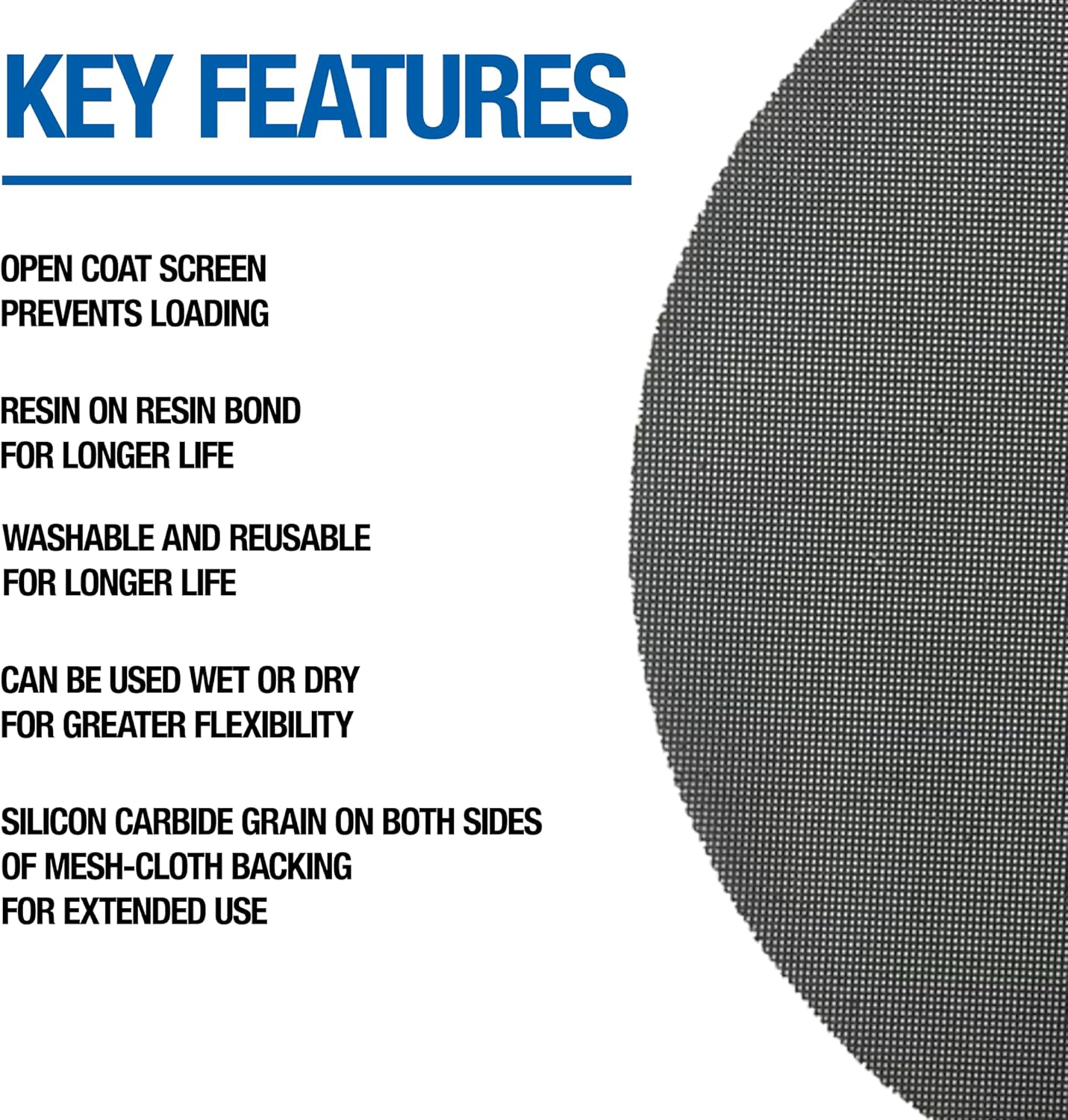 Floor Sanding Screen Disc, 10 Pack, 19", Grit 150