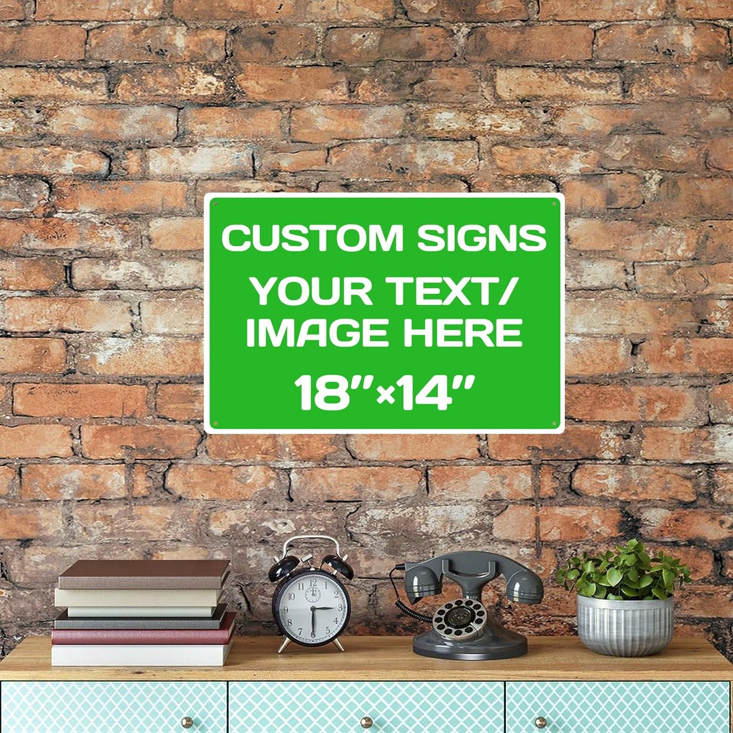 Personalized Aluminum Weatherproof Metal Signs - Custom Text & Picture, Multiple Sizes, Hazard, Garden, Custom Door, Business Signs