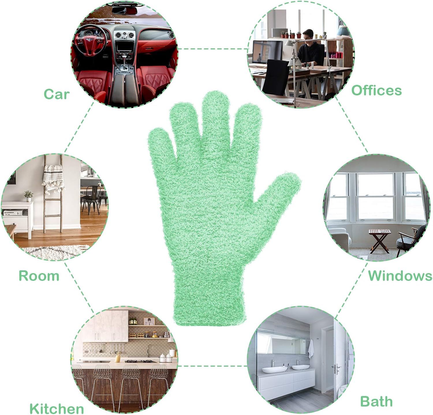 PATELAI Microfiber Dusting Gloves - Thumbnail 4