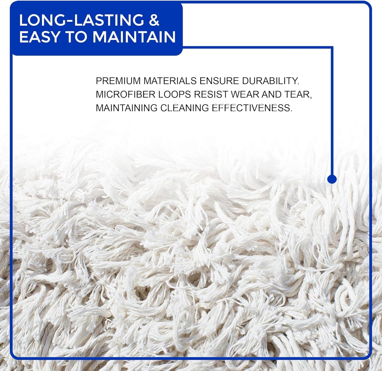 Nine Forty 24" Premium Cotton Dust Mop Kit - Heavy Duty Mop Head with Wood Handle for Industrial, Commercial, and Residential Cleaning - Dry Floor Duster for Hardwood Surfaces - White