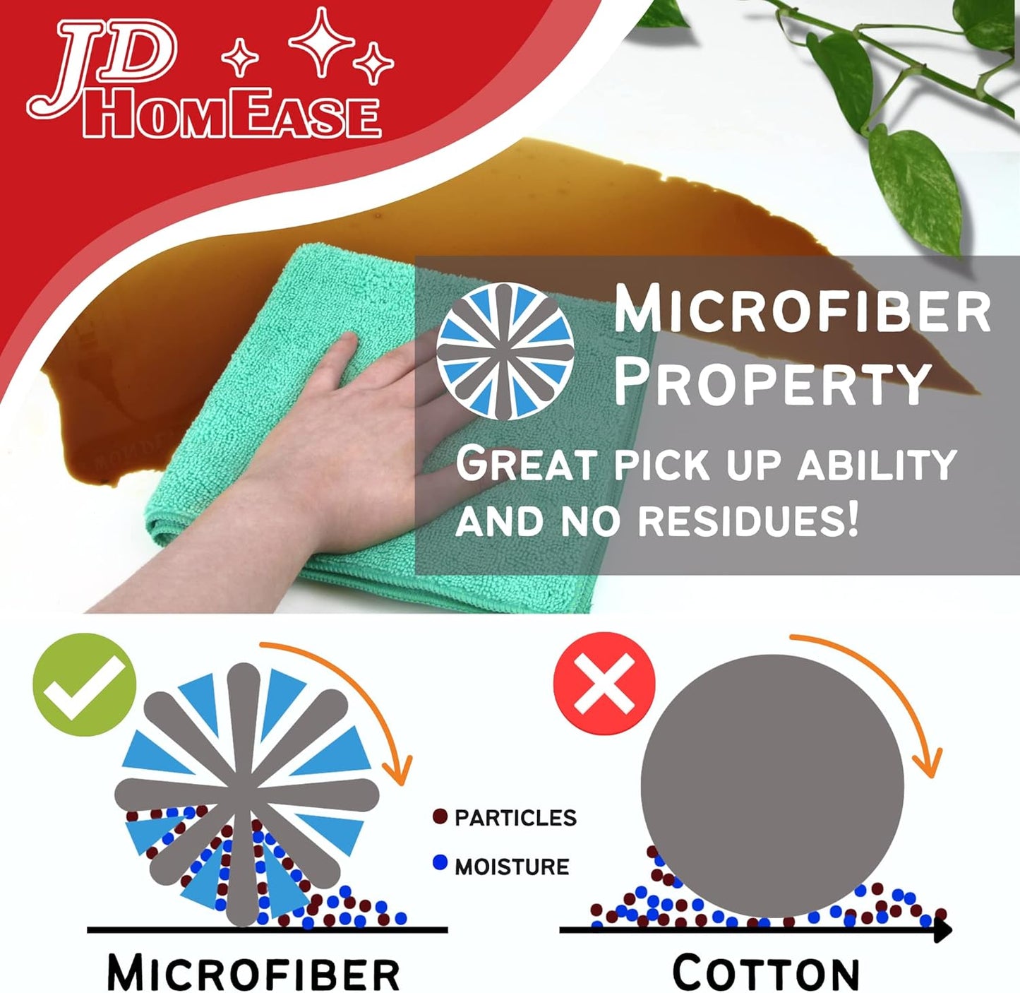Microfiber Cleaning Cloths,120 Pack, 16"x16", All-Purpose, Softer, Highly Absorbent, Lint-Free, Reusable, Washable Pro Towels, Green, for House, Kitchen, Bathroom, Car, Office