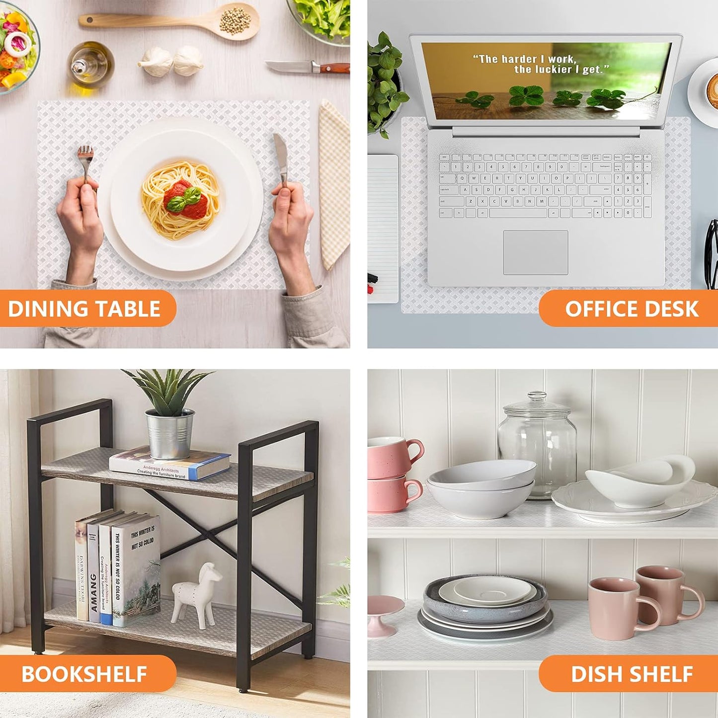 Shelf Liners for Kitchen Cabinets Refrigerator Liners Waterproof & Oil-Proof Kitchen Cupboard Liner Non-Slip Drawer Mats EVA Material Non Adhesive Fridge Liner for Shelves -Clear 11.8 x 393.7 Inches