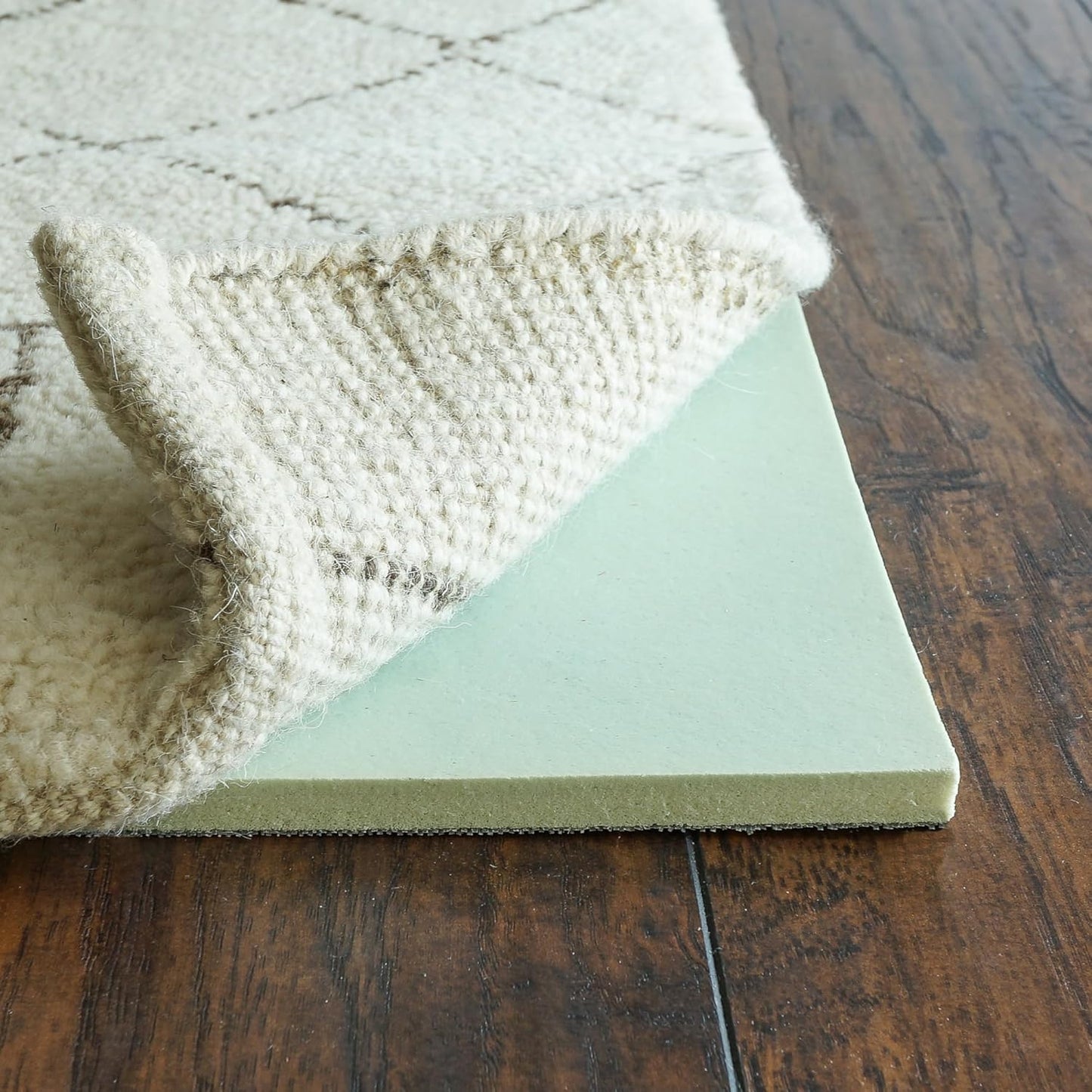 RUGPADUSA - Cloud Comfort Memory Foam - 6'x10' - 7/16" Thick - Luxurious Cushioned Rug Pad - Water Resistant