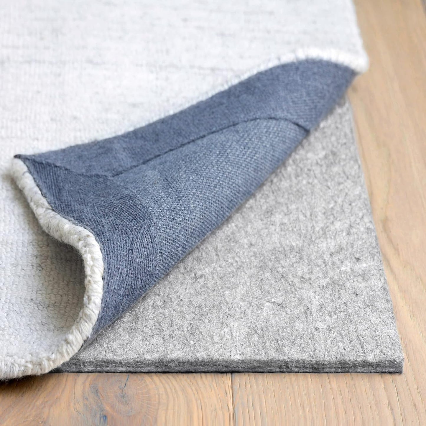 RUGPADUSA - Dual Surface - 6'7" x 9' - 3/8" Thick - Felt + Rubber - Enhanced Non-Slip Rug Pad - Adds Comfort and Protection - for Hard Surface Floors
