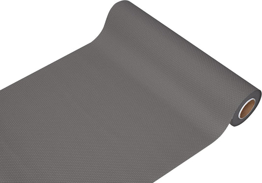 EVALAND 12" x 33 FT Non-Slip Shelf Liner, Non-Adhesive, BPA-Free, Waterproof Pantry Liner for Shelves, Easy to Cut, Oil-Proof Shelf Liners for Kitchen, Cabinets, Drawers, Refrigerator, Gray