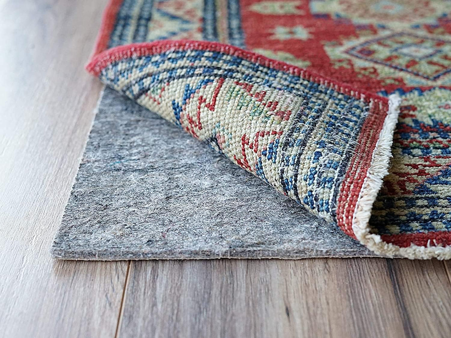 RUGPADUSA - Dual Surface - 2'x4' - 1/4" Thick - Felt + Rubber - Non-Slip Backing Rug Pad - Safe for All Floors
