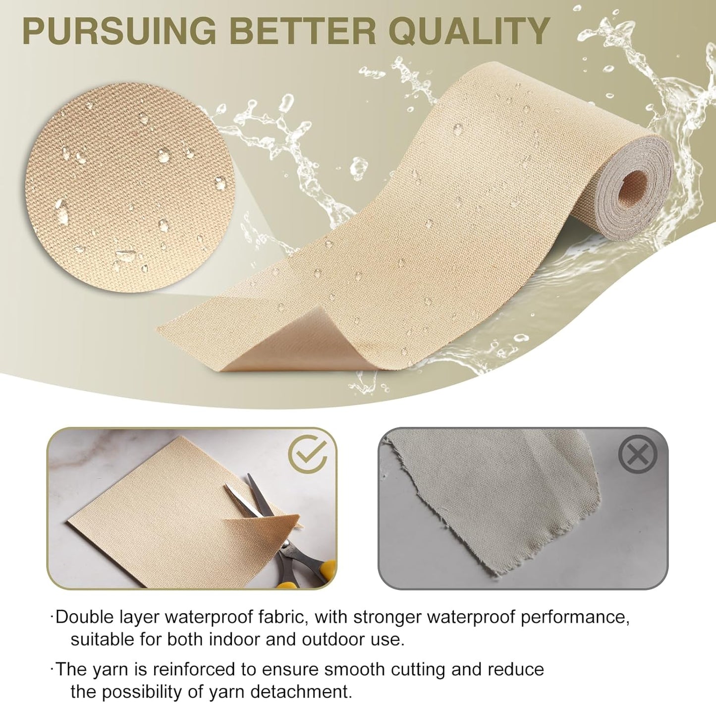 Canvas Repair Tape 4×70 Inch Waterproof Self-Adhesive Fabric Repair Patch for Repairing Boat Covers,Tents,Patio Umbrellas,Car Seats,Luggage,Sofas.(Grey)