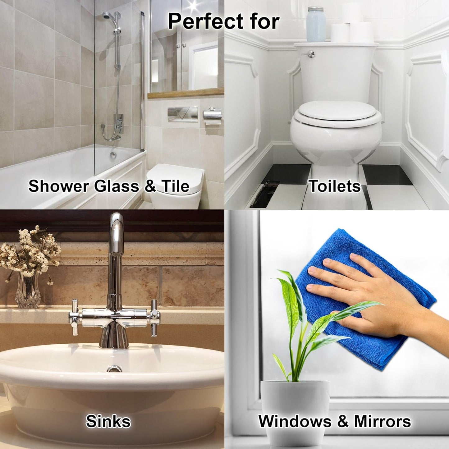 Clean-X New REPEL Glass and Surface Cleaner with Barrier Technology- 32 fl. oz. – 12 Pack Cleans and repels water and soil- Professional Cleaners by UNELKO Pro
