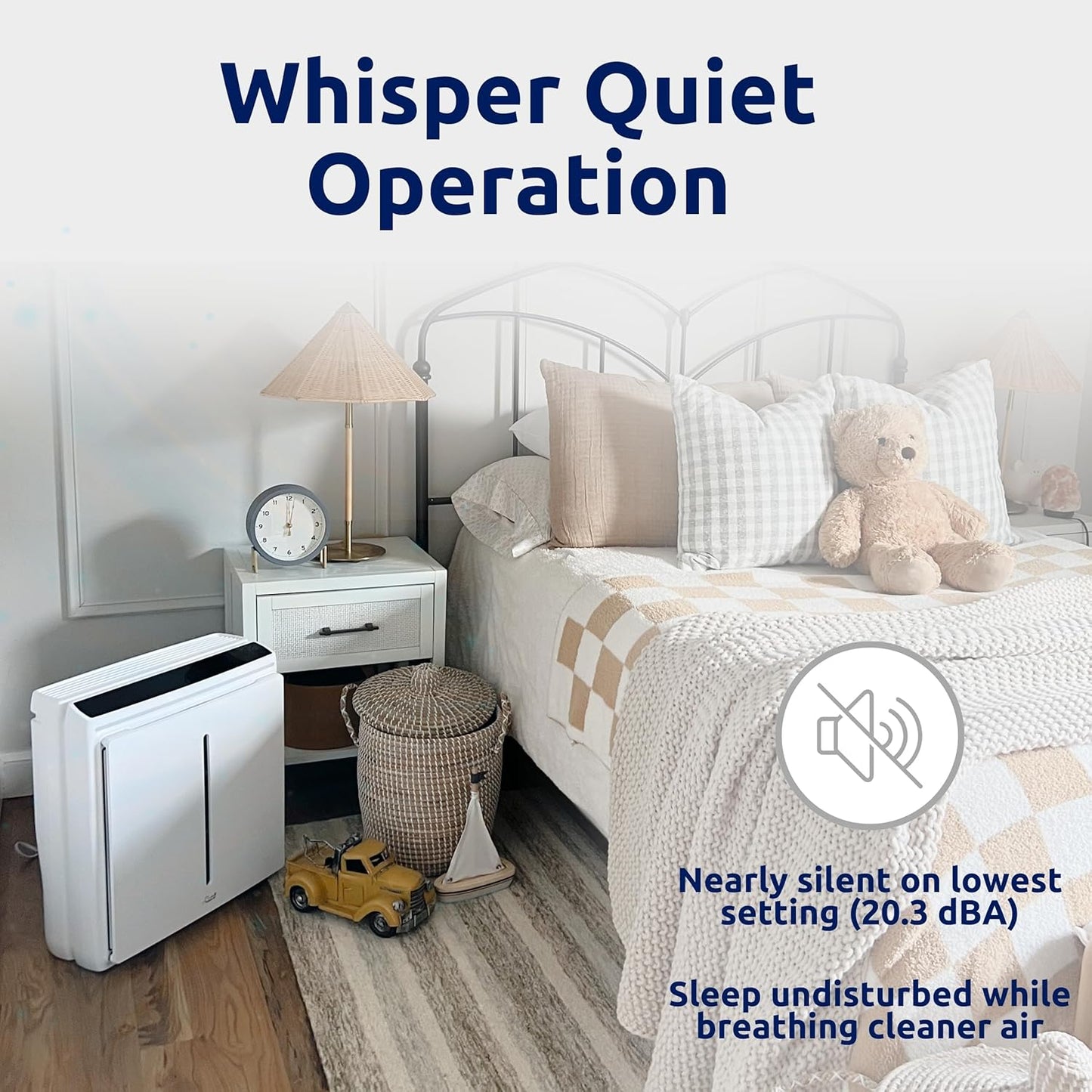 Rabbit Air, A3 SPA-1000N Air Purifiers for Home, Ultra Quiet HEPA Air Purifier - Wall Mountable Air Purifiers for Home Large Room, Allergies, Dust, Mold, Smoke & VOCs - (White, Toxin Absorber Filter)