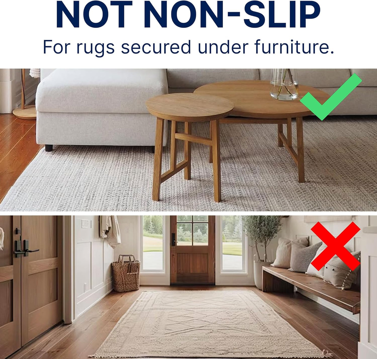 RUGPADUSA - Eco-Plush - 7'10" x 9'10" - 3/8" Thick - 100% Felt - Extra Cushioned Rug Pad - Available in 3 Thicknesses, Many Custom Sizes