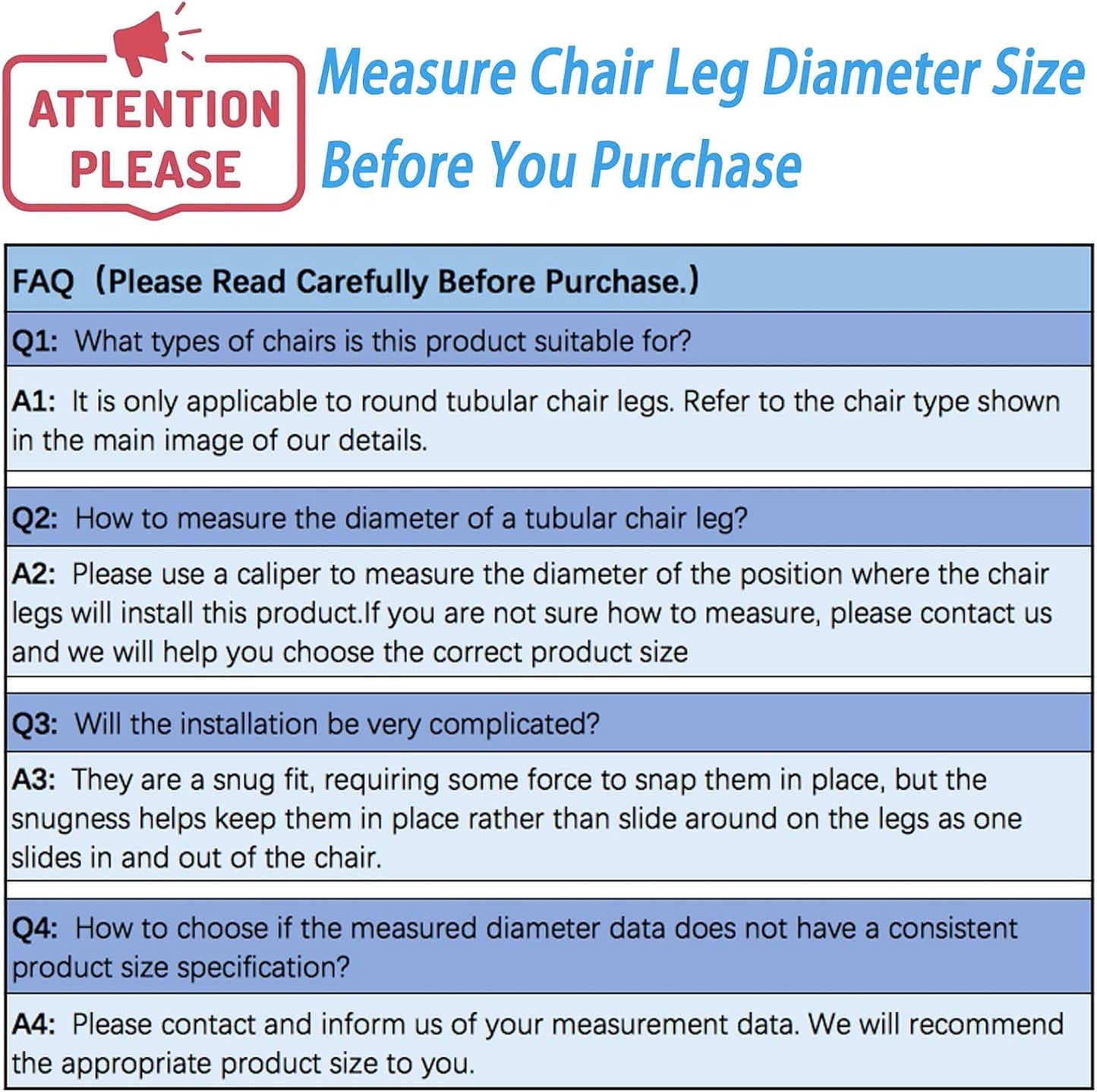 Rectangle U Shaped Chair Leg Tips Cap with Felt Pads,Furniture Feet Protector Slide Smoothly Glides,Protect Hardwood Floor No Scratches No Noise,Fit 19mm(3/4inch) Diameter Tubular Legs (Black 32PCS)