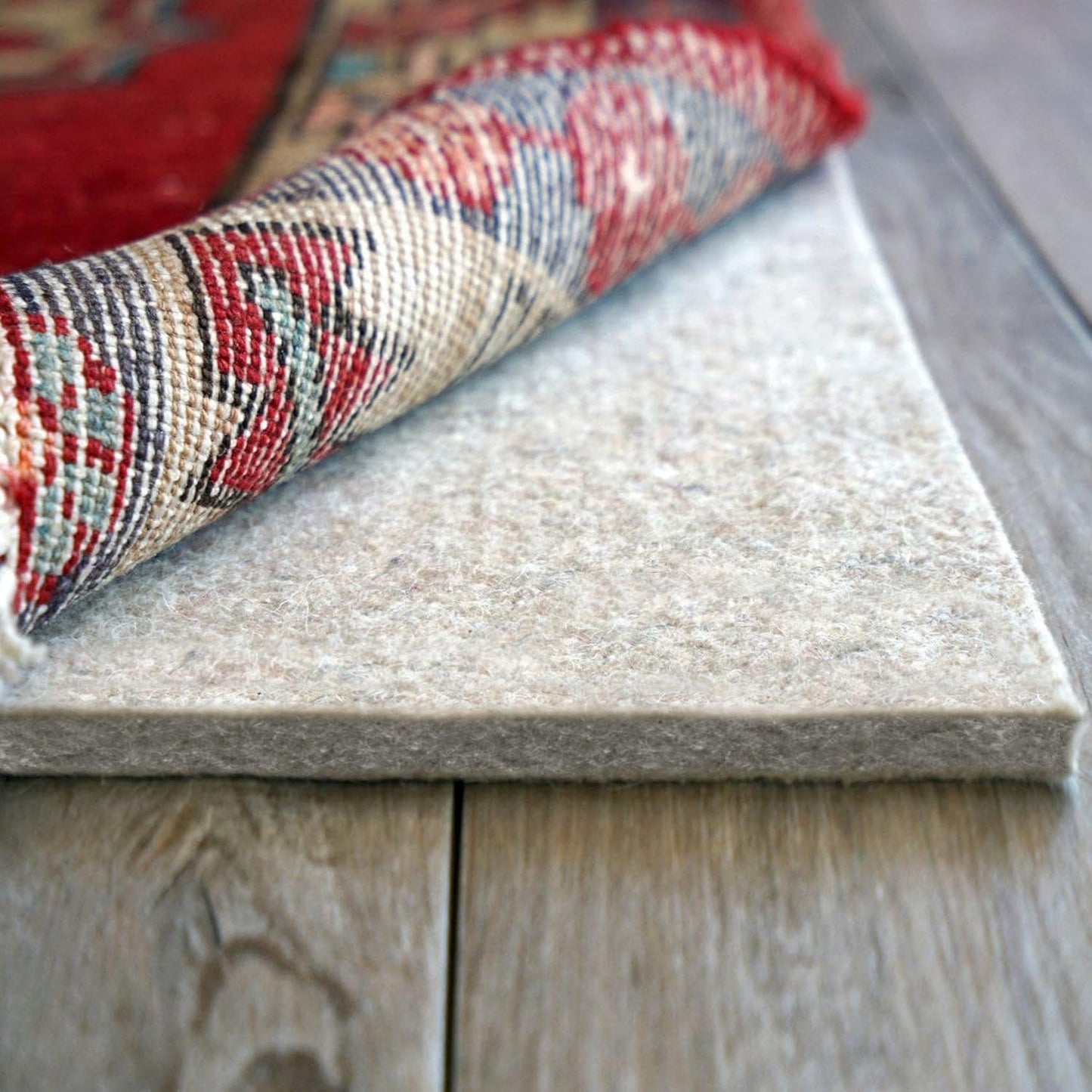 RUGPADUSA - Eco-Plush - 10'x14' - 1/2" Thick - 100% Felt - Luxurious Cushioned Rug Pad - Available in 3 Thicknesses, Many Custom Sizes