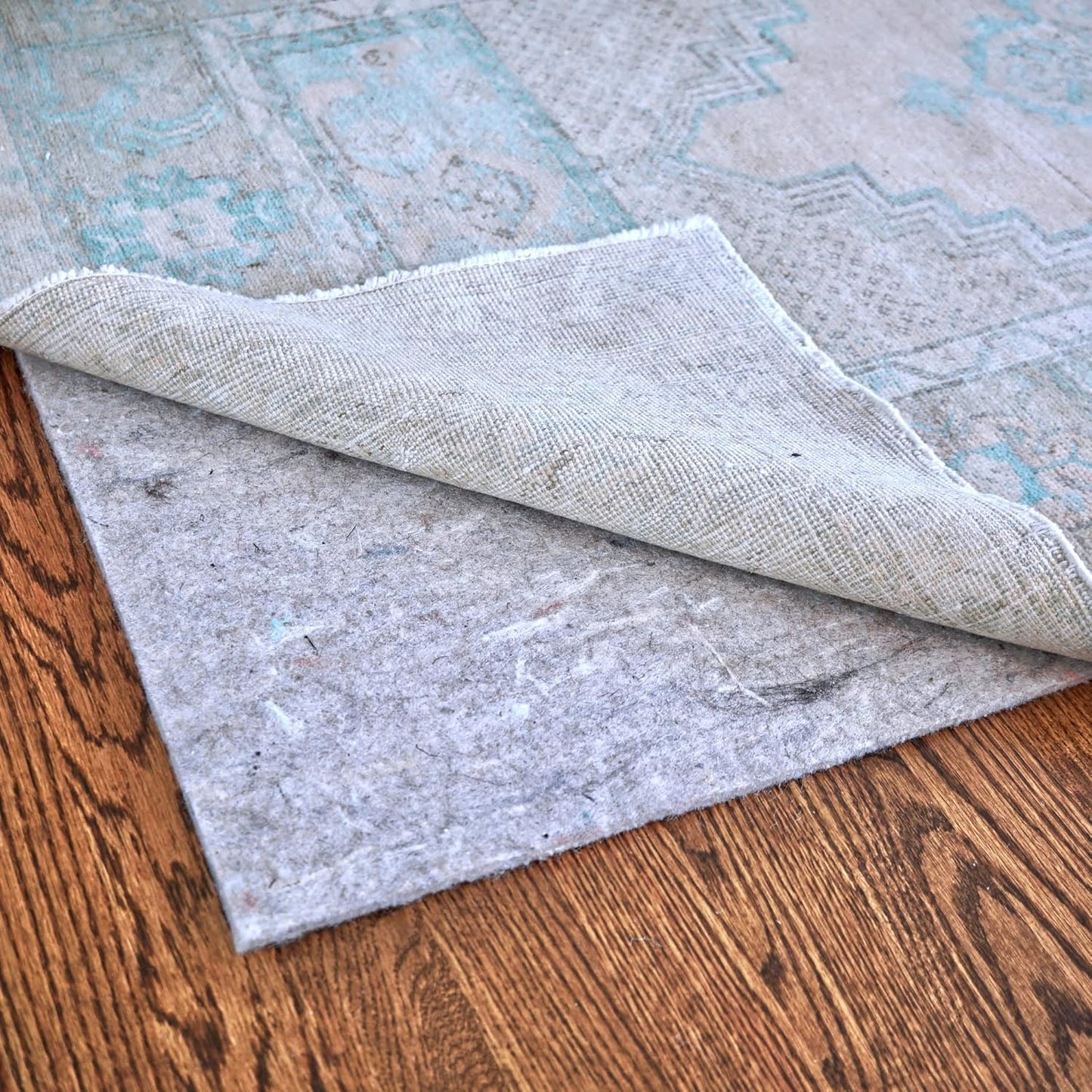 RUGPADUSA - Dual Surface - 7'x10' - 1/8" Thick - Felt + Rubber - Non-Slip Backing Rug Pad - Adds Low-Profile Comfort and Protection
