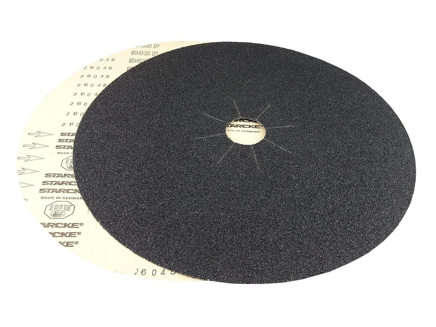 Starcke 16'' x 2'' Silicon Carbide Slotted Edger Floor Sanding Discs (10 Pack, 50 Grit)