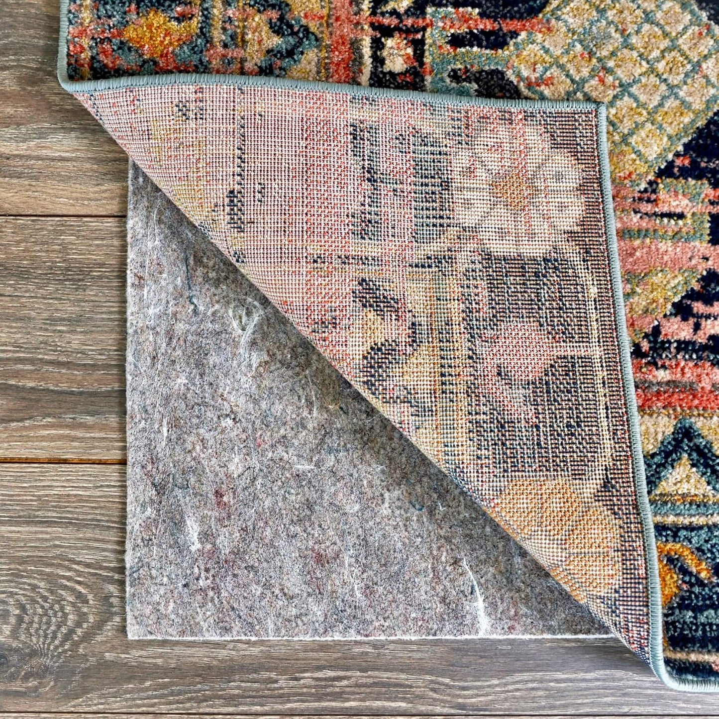 RUGPADUSA - Dual Surface - 1'10" x 7'10" - 1/8" Thick - Felt + Rubber - Non-Slip Backing Rug Pad - Adds Low-Profile Comfort and Protection