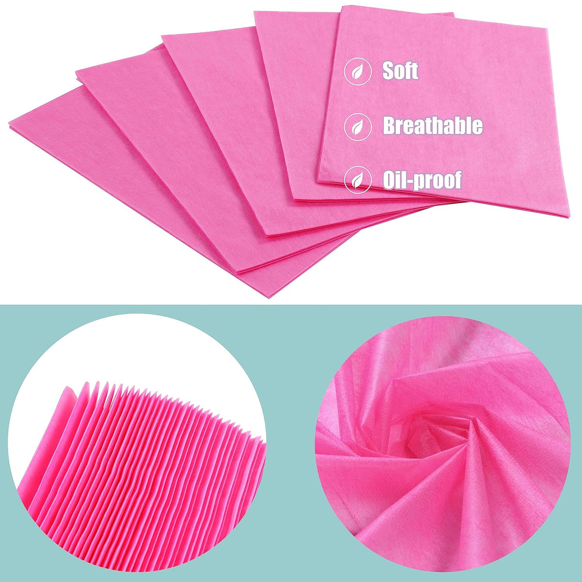 Disposable Bed Sheets for Massage Table 200 Pcs 31" x 71" Waterproof Massage Table Sheets Soft Non Woven Fabric SPA Massage Table Bed Cover Breathable for Beauty Tattoos Waxing Travel (Pink)
